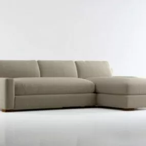 Sectional Fabric Sofa Furniture 3d model