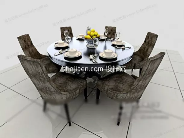 Pentagon Table 3d model