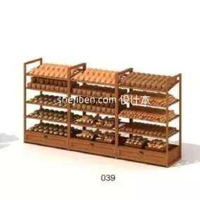 Commercial Product Shelf Furniture 3d model