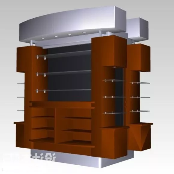 Public Phone Booth Building 3d model