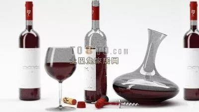 Tableware Combination Glass Wine 3d model Tableware Combination Glass Wine 3d model