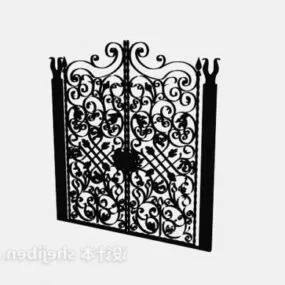 Luxury European Iron Gate 3d model