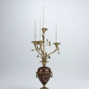 Continental Vase Shaped Candlestick 3d model