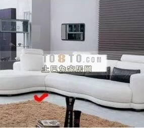 Corner Sofa Sectional Style 3d model