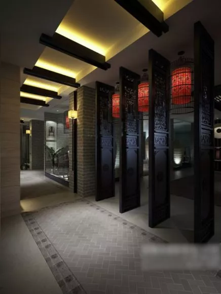 Dark Corridor With Window 3d model