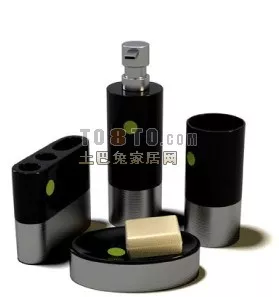 Cosmetic Accessories Bottle Objects 3d model