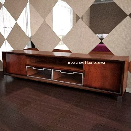 Tv Gadget On Table Shelf 3d model