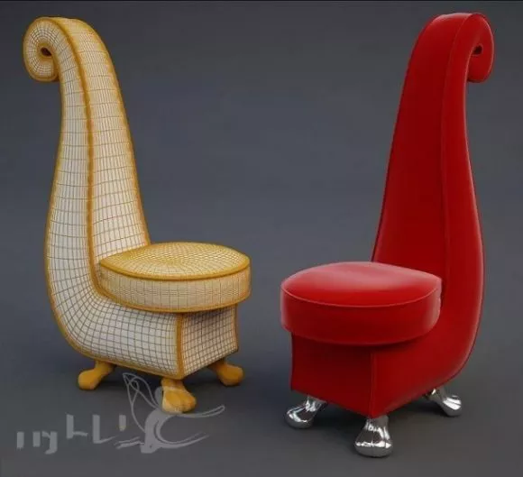 Creative Single Chair 3d model Creative Single Chair 3d model