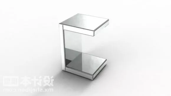 Glass Stool 3d model Glass Stool 3d model