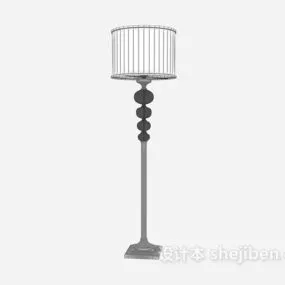 Creative Floor Lamp Cylinder Shade 3d model