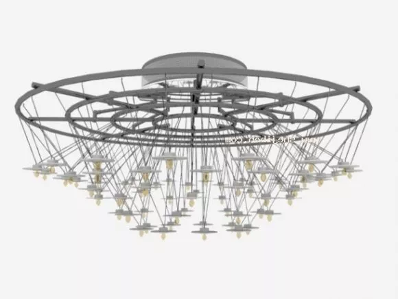 Elegant Led Ceiling Lamp 3d model