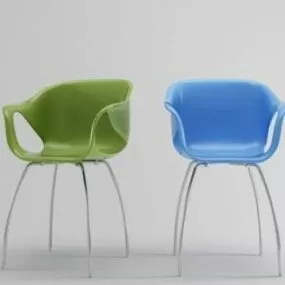 Creative Plastic Modern Chair 3d model