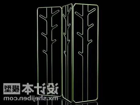 Tree Leaf Partition Divider Furniture 3d model