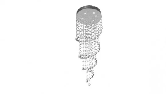 Rustic Style Chandelier Lamp 3d model