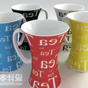 Colorful Plastic Cup 3d model