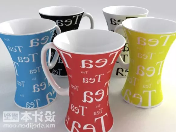 Colorful Plastic Cup 3d model Colorful Plastic Cup 3d model