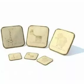 Square Cup Pad 3d model