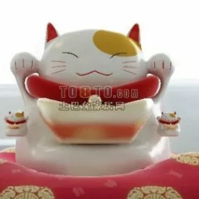 Cute Lucky Cat 3d model