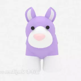 Cute Children Stuffed Toy 3d model