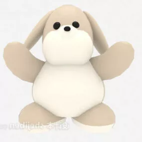 Cute Puppy Stuffed Toy 3d model
