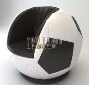 Two Seats Sofa Fauteuil 3d model