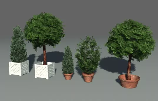 Cartoon Banyan Tree 3d model