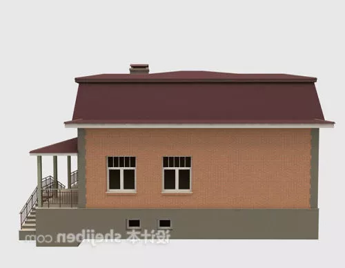 Riverside House 3d model