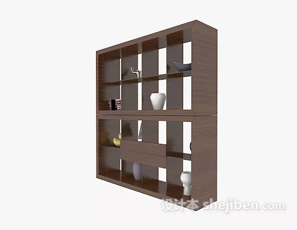 Black Rack Cabinet 3d model