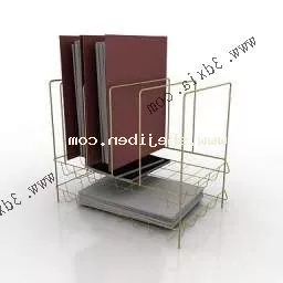 Office Data Folder Rack Furniture 3d model