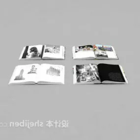 Magazine Book Open 3d model