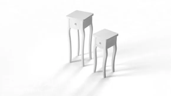 Wood Rack With Stand 3d model