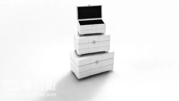 Treasure Box Of Gold 3d model