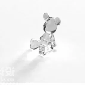 Crystal Bear Toy 3d model