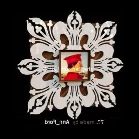 Decorative Art Frame 3d model