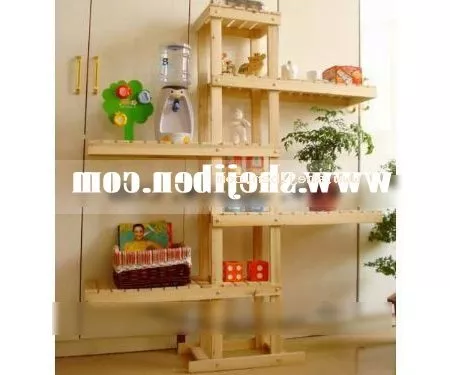 Simple Wood Shelf Wall Mount 3d model