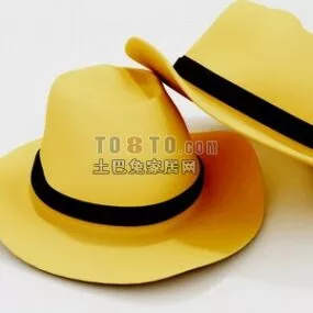 Denim Hat 3d model