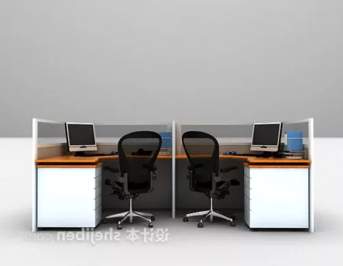Desk Dinning Table And Chair Set 3d model Desk Dinning Table And Chair Set 3d model