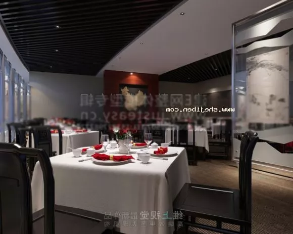 Dining Space Restaurant Indoor Interior Scene 3d model Dining Space Restaurant Indoor Interior Scene 3d model
