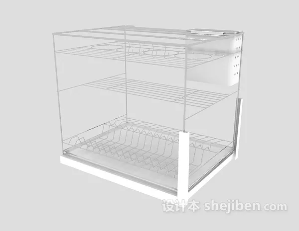 Dishes Basket 3d model Dishes Basket 3d model