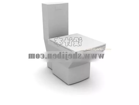 Toilet Rectangle Seat 3d model Toilet Rectangle Seat 3d model