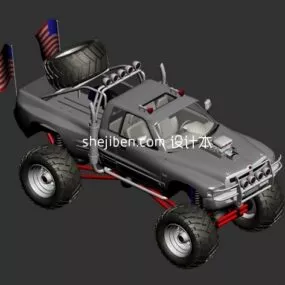 Dodge Ram Bigfoot Car 3d model