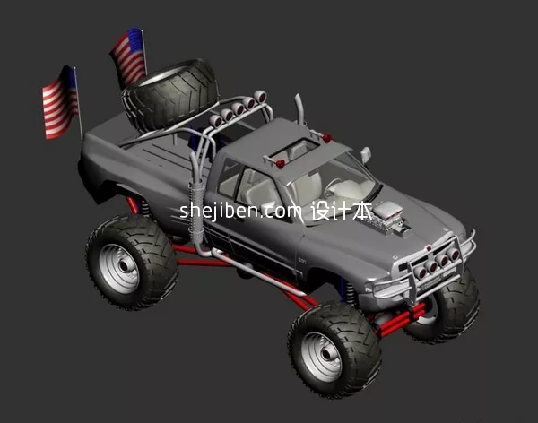 Legrande Vintage Car Cord Boattail 3d model