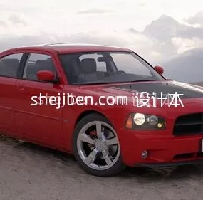 Dodge Retro Sports Car 3d model