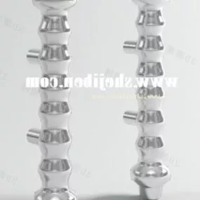 Door Handle Stainless Steel Material 3d model
