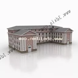 European Dormitory Building 3d model