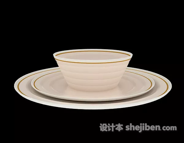 Plastic Cups Stack 3d model