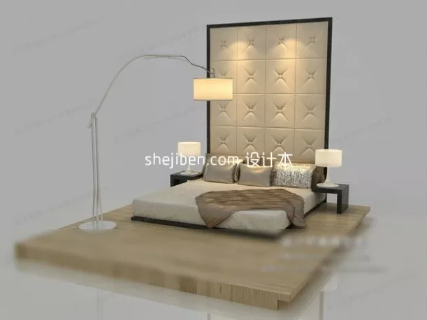 Bunkbed With Stair 3d model