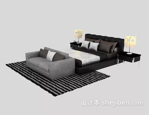 Simple Platform Flat Bed 3d model