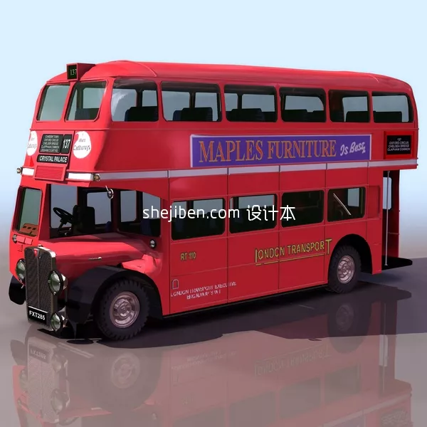 Double Decker Bus Vehicle 3d model Double Decker Bus Vehicle 3d model