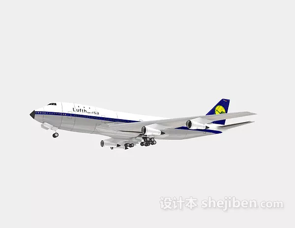 Light Airplane Diamond Da40 3d model